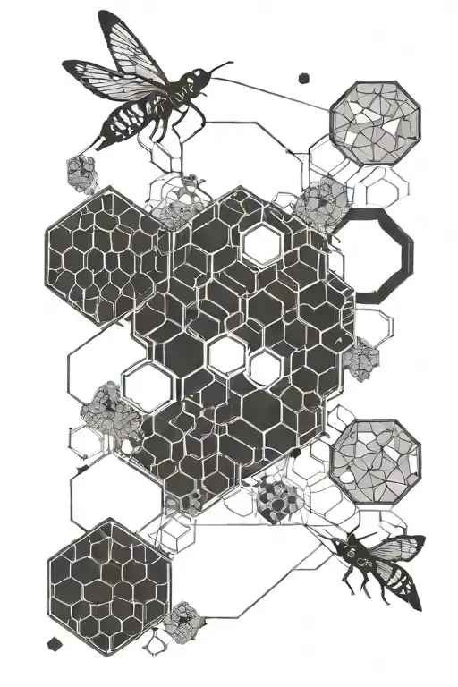 Semicolon With Honeycomb
