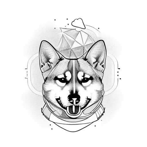 Shiba Dog With Fullcolours