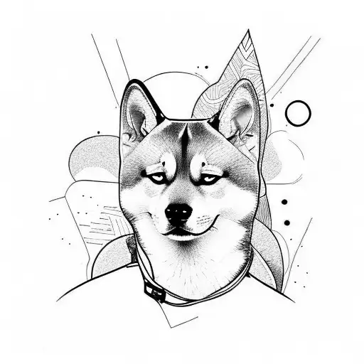 Shiba Dog With Fullcolours