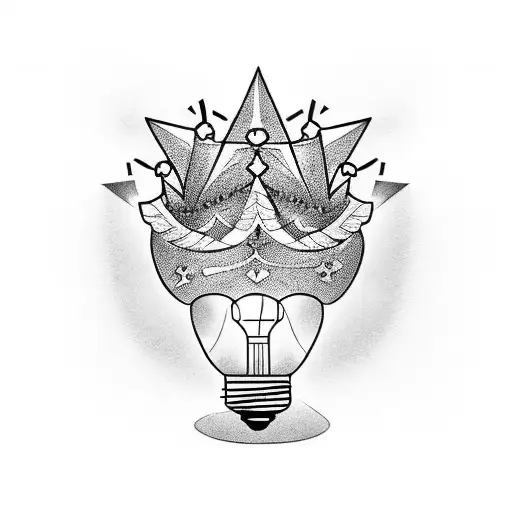 Light Bulb And A Crown
