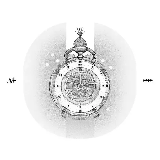 A Stoic Figure Holding An Hourglass With The Words 'Carpe Diem' Engraved On It