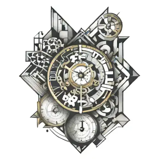 Puzzle And Time Clock