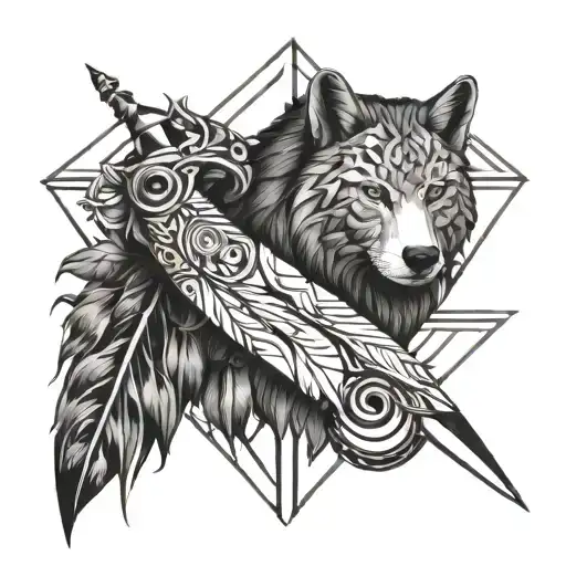 Animal Nature Dagger Black And White