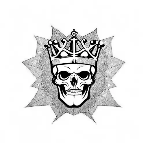 King's Crown Aries Skull