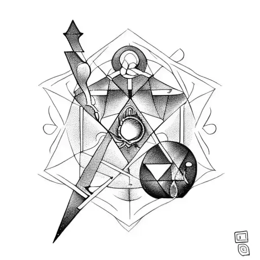 Occultist Holding An Hourglass In His Hand