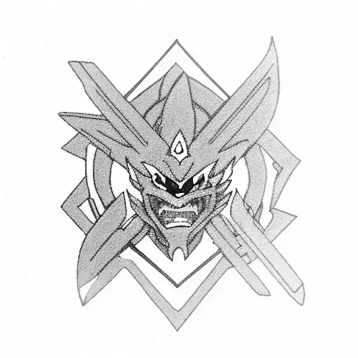 Darker Than Black Bro Kunai With Jiraiya Headband And Rengoku Flames Style