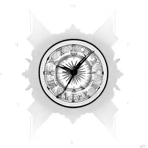 Festina Lente Writing And Clock