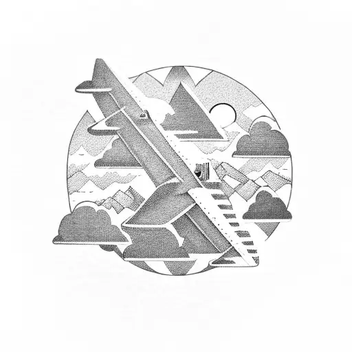 Airplane Clouds Mountains Books