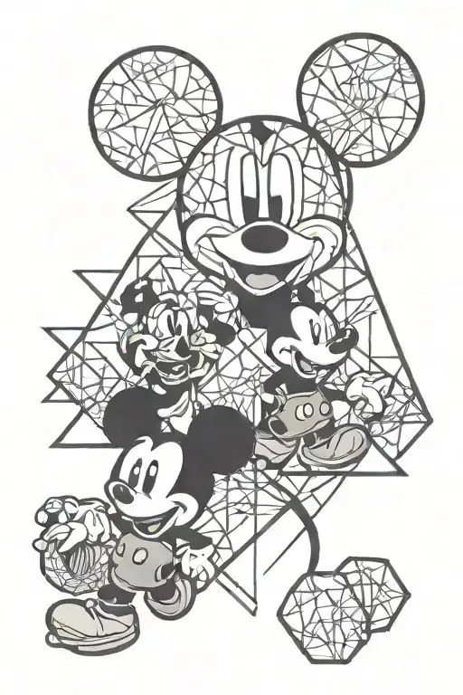 Mickey Mouse And Mini Mouse