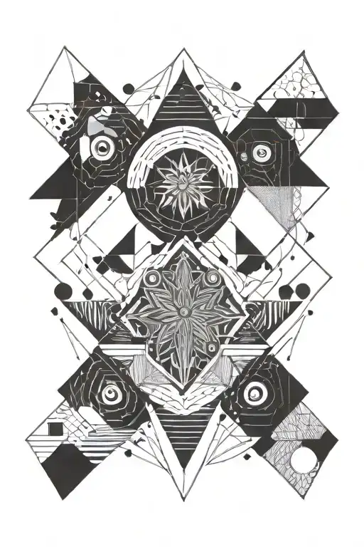 Space Vibe Retro Dimensions Abstract Dream Mandala Otherworldly Minimal Lines Dots