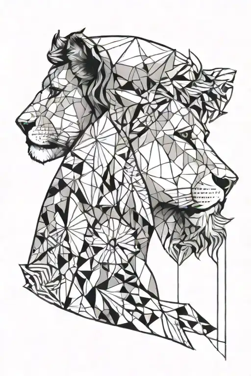 Lion Girl Side Profile