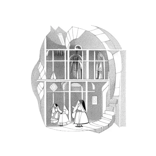 Las Meninas And Waterfall