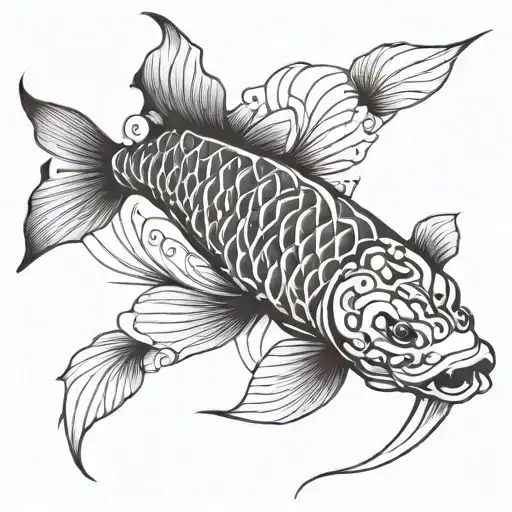 Creat A Koi Fish Sleeve For Upper Arm