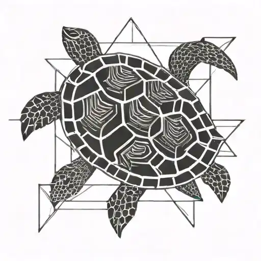 Turtle Shell As Tile Floor