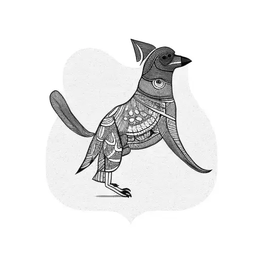 Crow Sitting On A Chihuahua