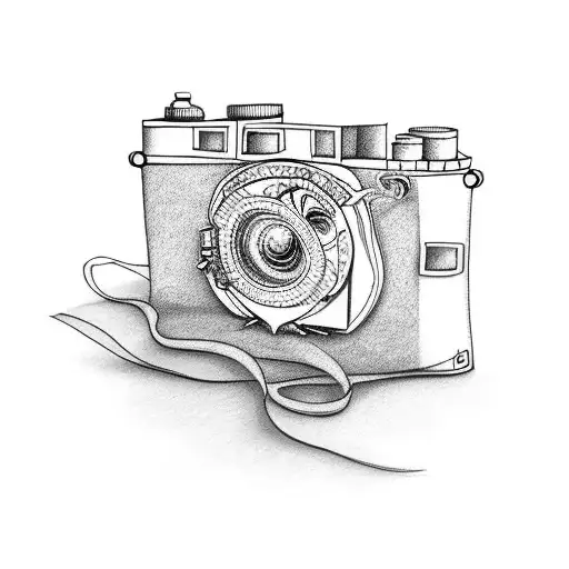 Film Camera With Animal Patterns