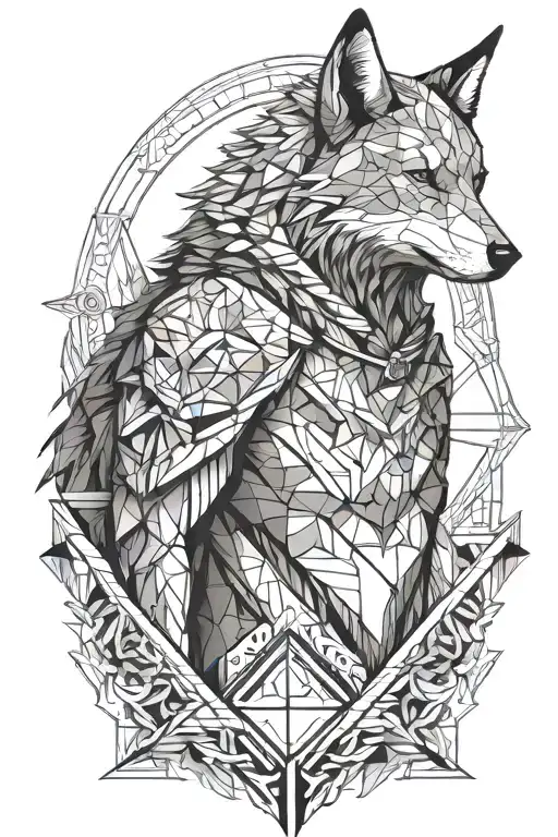 Warrior Wearing A Wolf Pelt