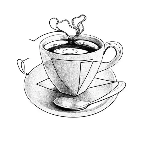 Needle And Thread Near A Cup Of Coffee