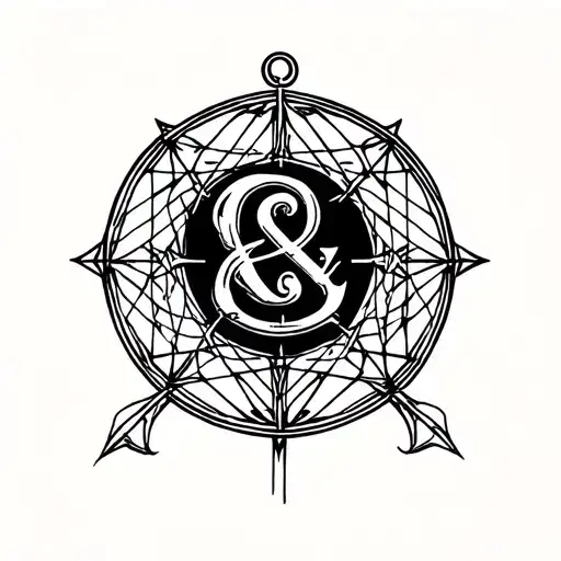 Anchor With Letters A&f