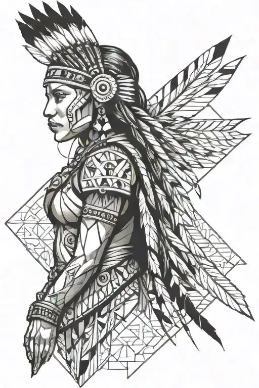 Native American Warrior Female