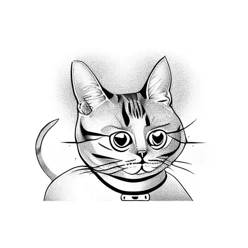 A Cat Drinking Coffee