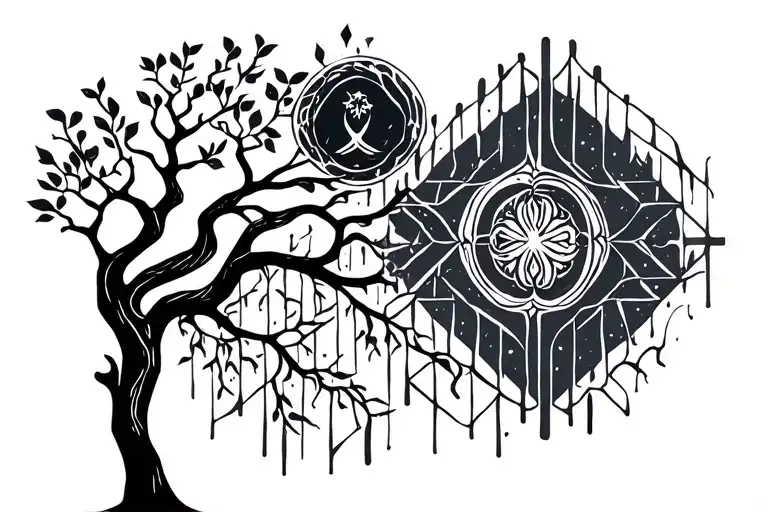 Poison Tree With Story Infused Int He Backgrouds About Hard Times