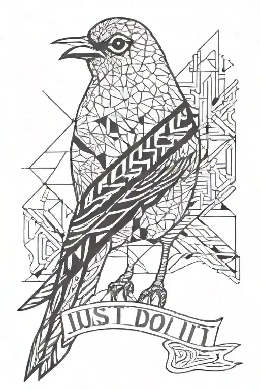 Bird With Text Just Do It