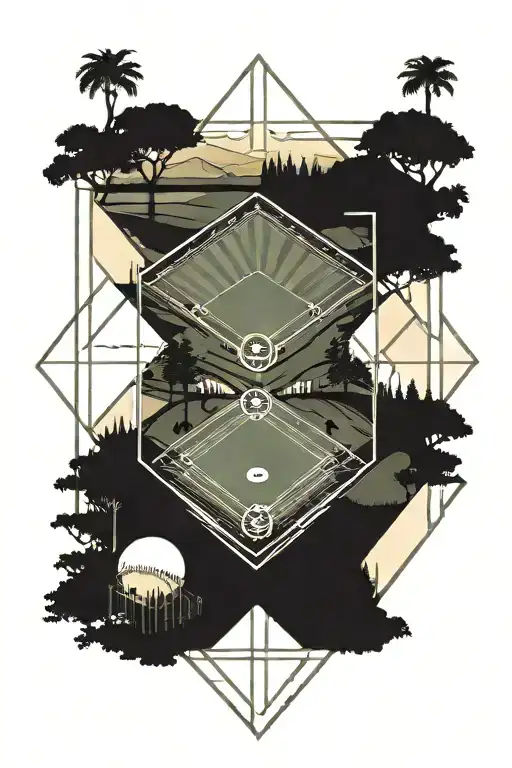 Landscape With Baseball Diamond