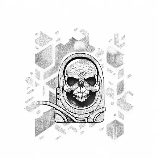 Skull Technology Astronaut Book