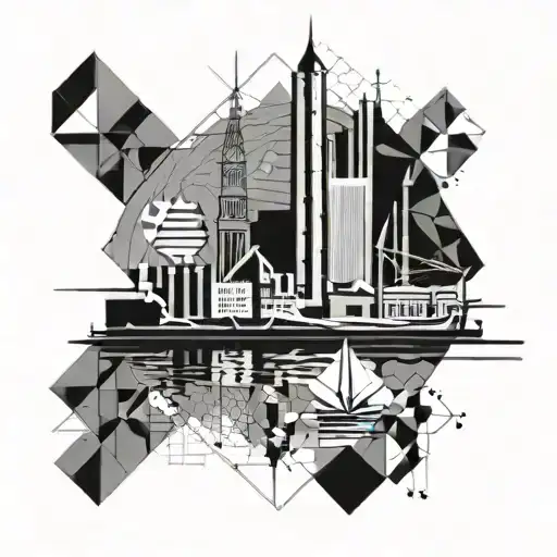 Portsmouth City Skyline In The Background