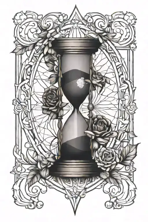 Hourglass Memento Mori Forearm