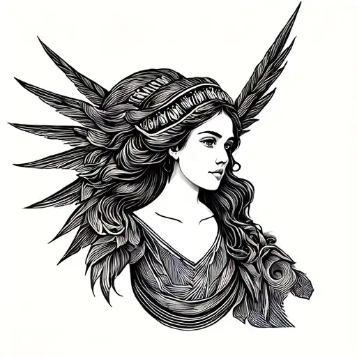 Female Little Tattoo Of Freedom And Friendship