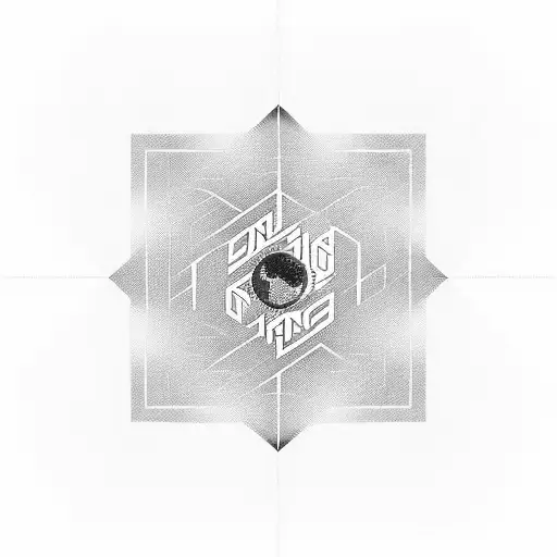 A Geometric Design Of The Korean Flag Merging With A Circuit Pattern