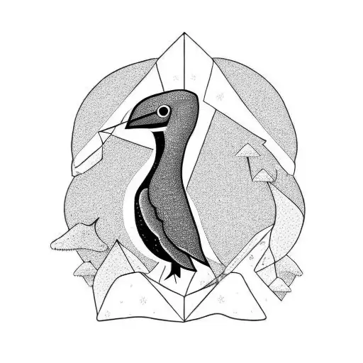 A Black Crow Eating A Whale