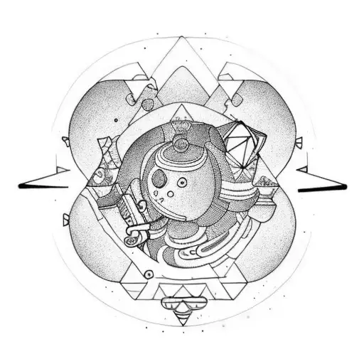 Black Outer Wilds Tatoo