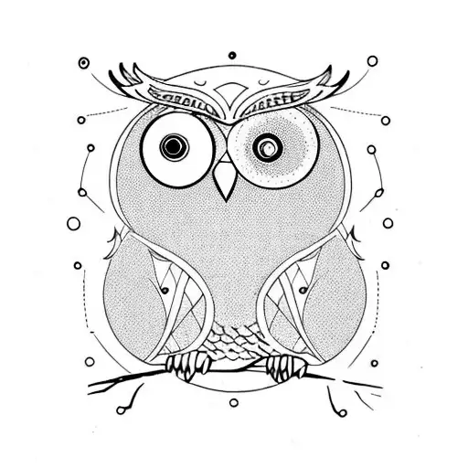 Owl In A Mid-century Treehouse