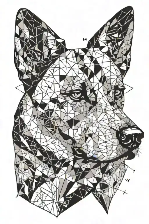 Half Paw Print Half Dog