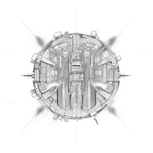 Combine Elements From Different Video Games Into A Futuristic Cityscape