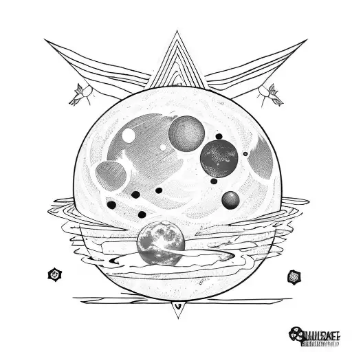 Triangle Planet Space Moon Wild