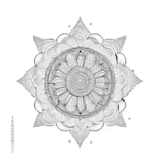 Ornament Indian Style Mandala