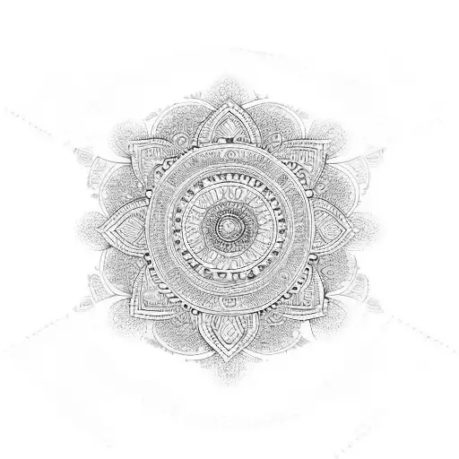 Ornament Indian Style Mandala River Plate Club