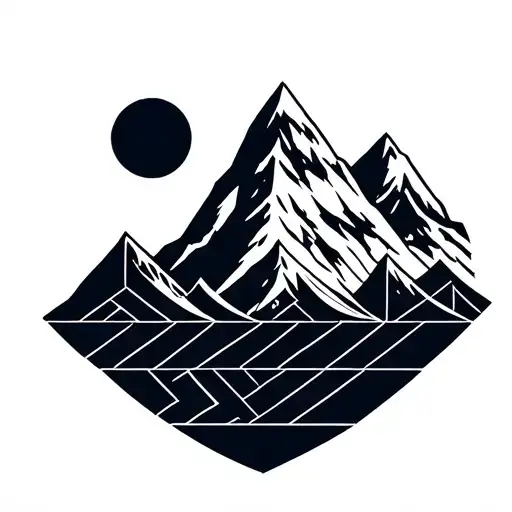 Mountain And Down A Frara That Says Maktub