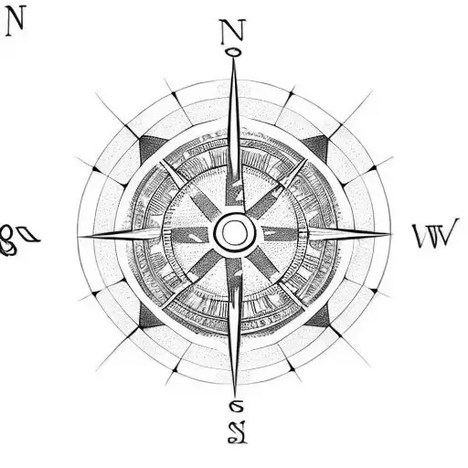 Vegvisir In A Nauutical Compass