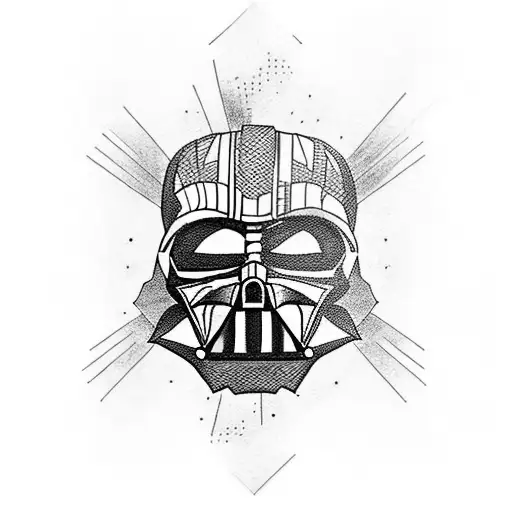 A Skull Wearing A Darth Vader Helmet Playing A Guitar