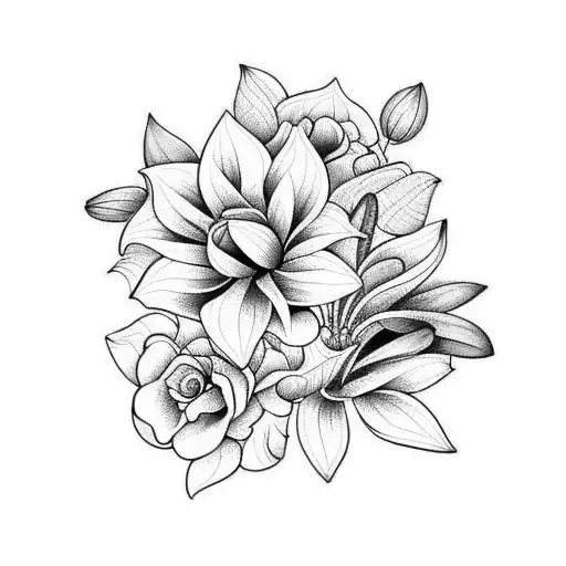 Violet And Lily Bouquet