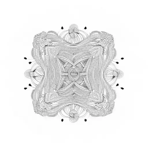 Intricate Geometric Patterns Transforming Into Music Notes