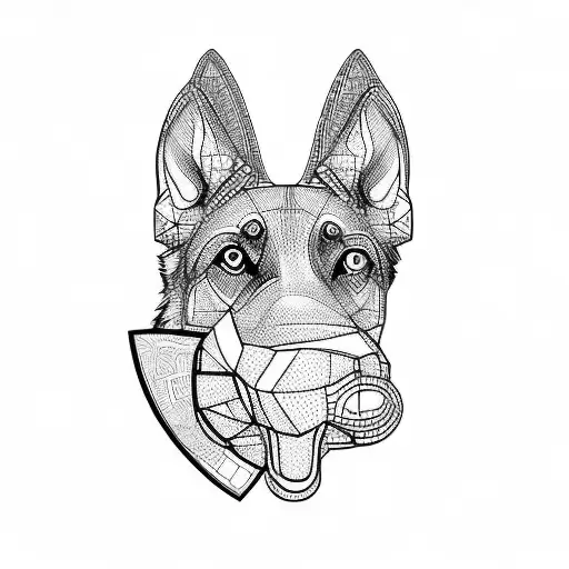 A German Shepherd Dog