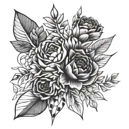 Birth Flower Bouquet