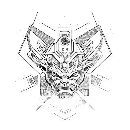 Cyberpunk Oni Sleeve