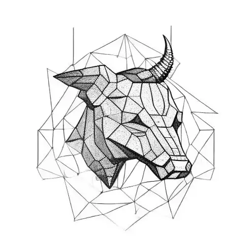 Geomtrical Bull Head